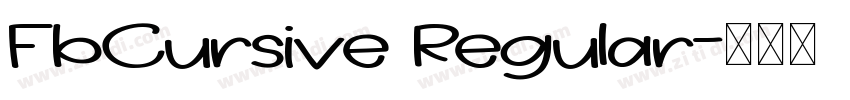 FbCursive Regular字体转换